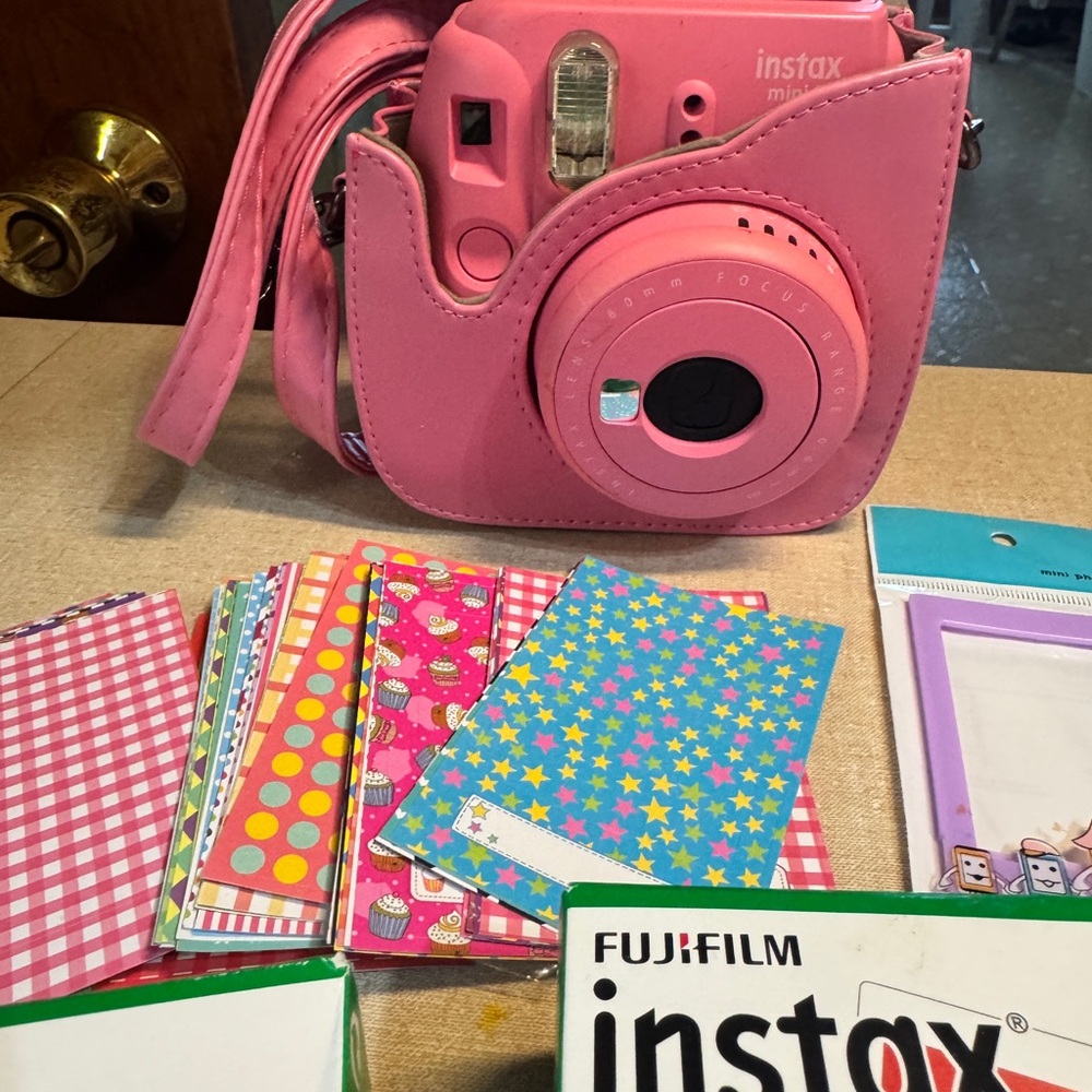 Fujifilm Instax Mini Pink Camera with Accessories
